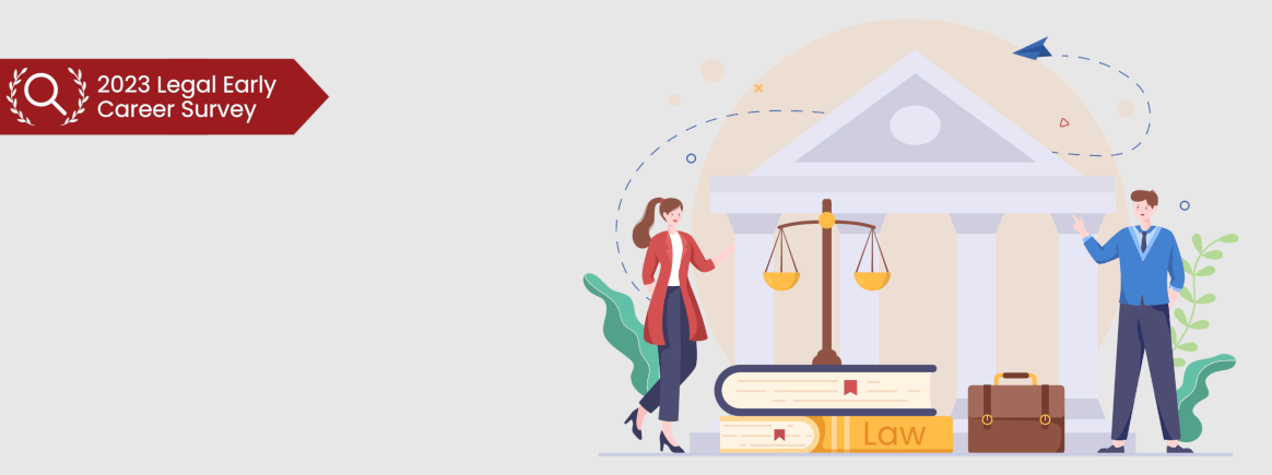 Lawyers standing in front of a legal building