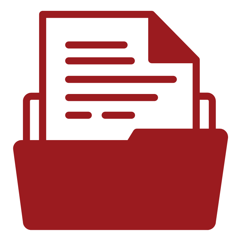 Documents in folder icon